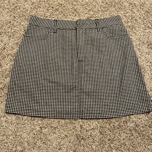Forever 21 Black and White Mini Skirt